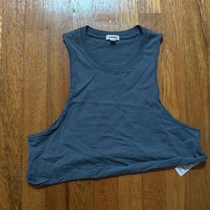 Cropped sleeveless tank